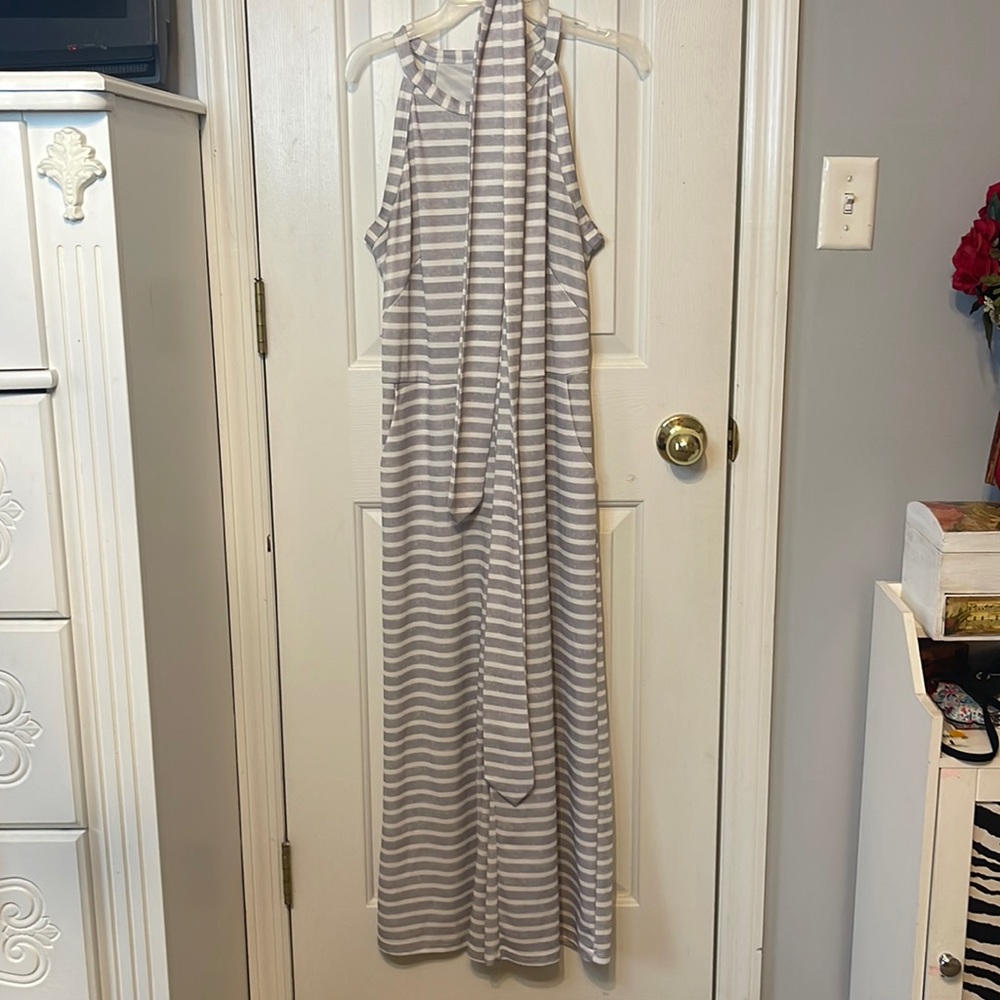 striped jumpsuit